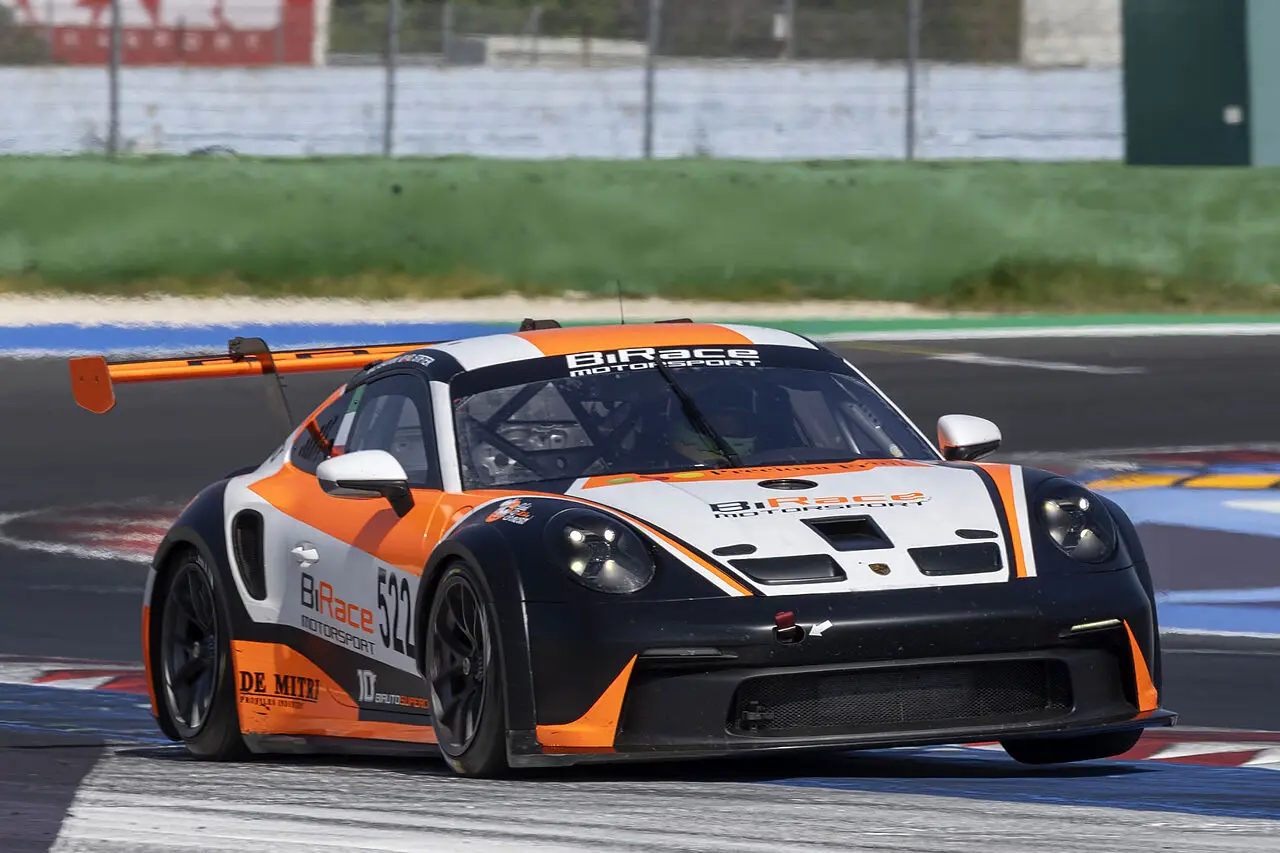 Paolo Calcagno in azione a Imola