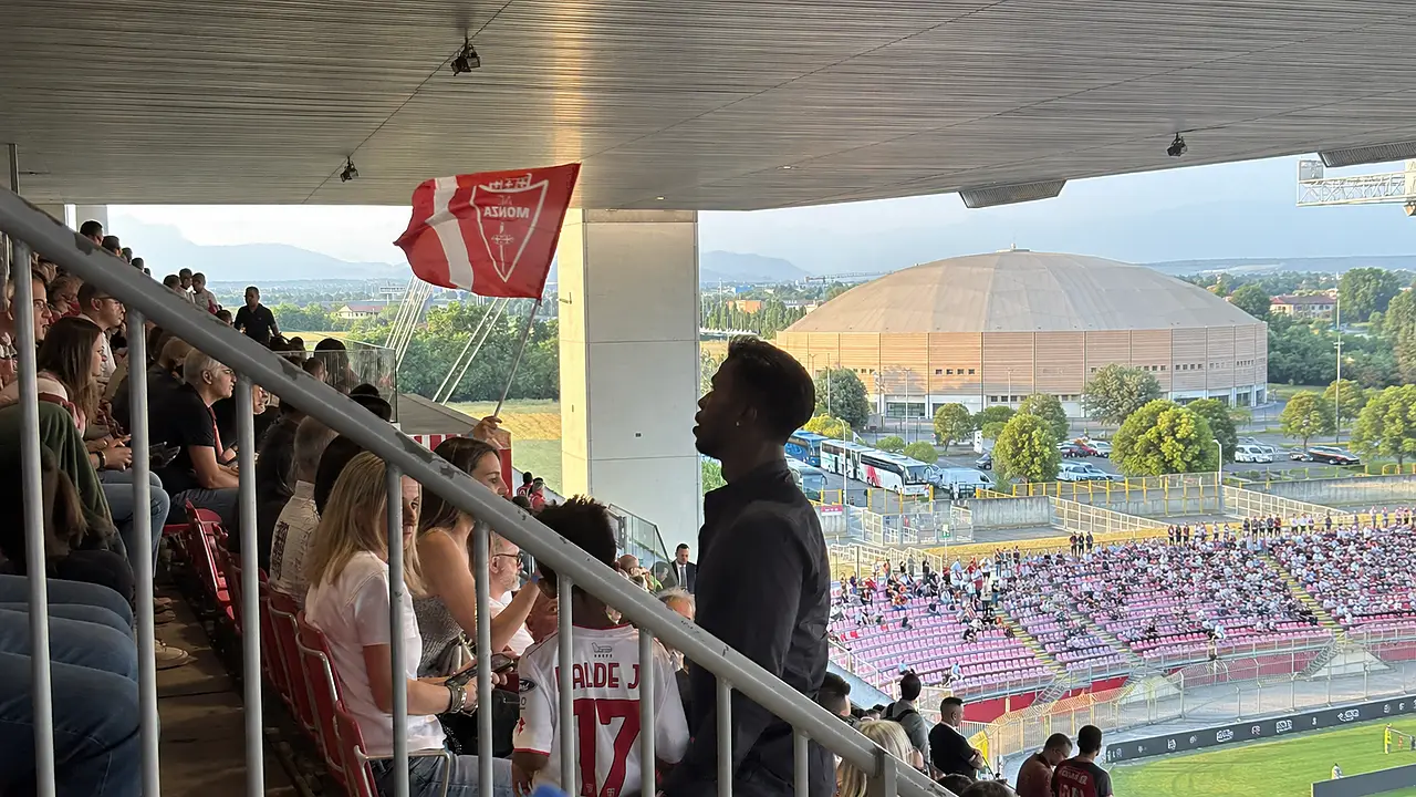 Keita Balde in tribuna