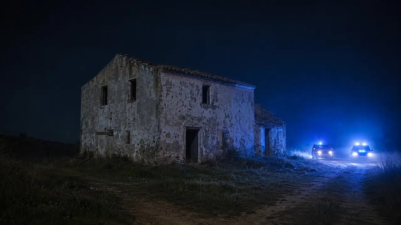 Un casolare di notte