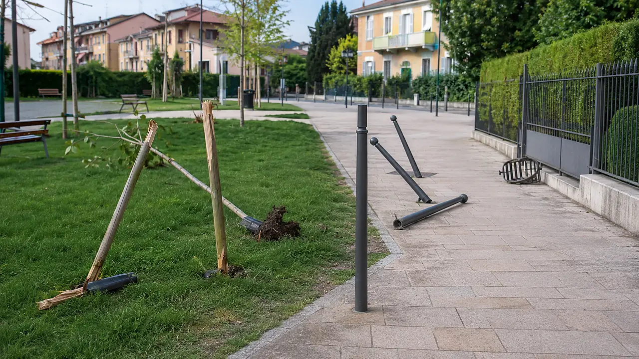 Pali divelti in Brianza