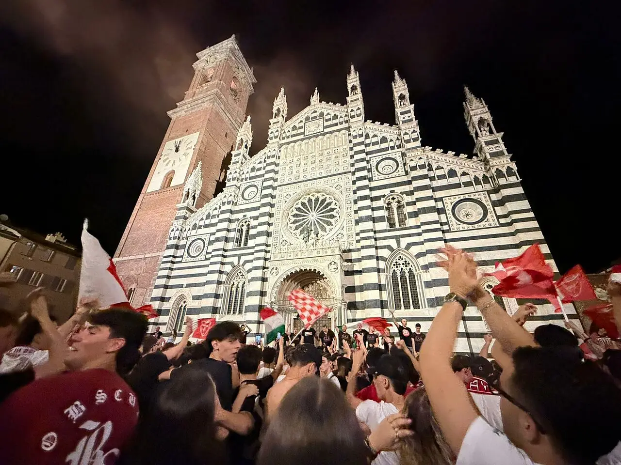 Festeggiamenti in centro Monza