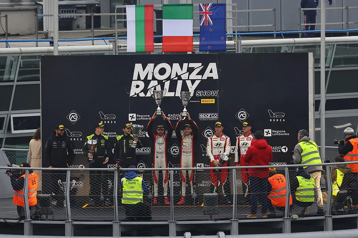 Il podio del Monza Rally Show