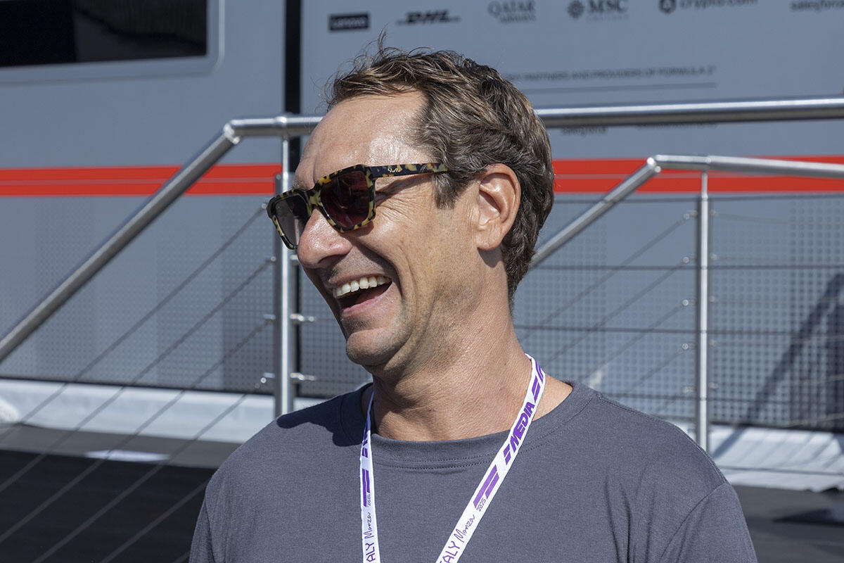 Mathias Lauda nel paddock di Monza