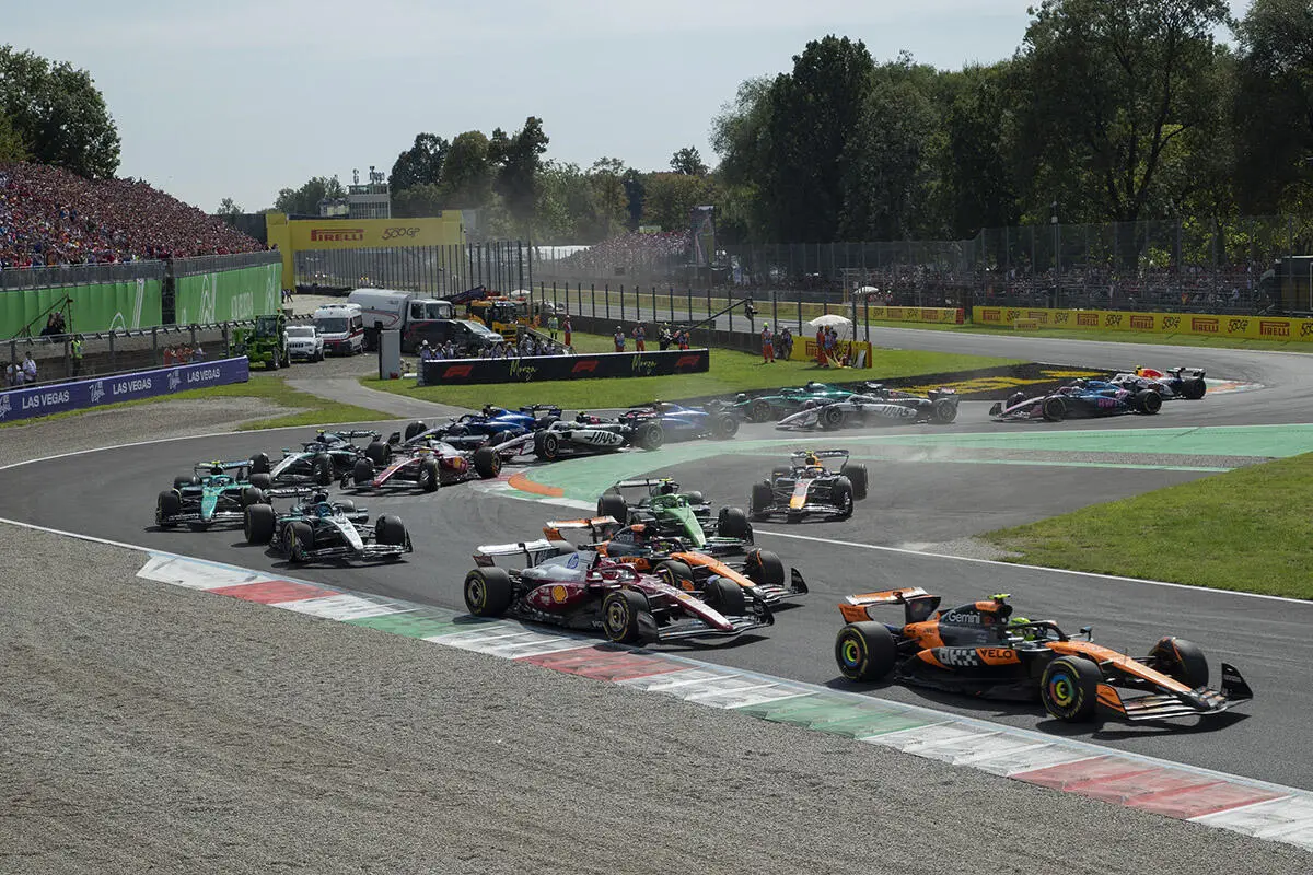 Il via del Gran Premio