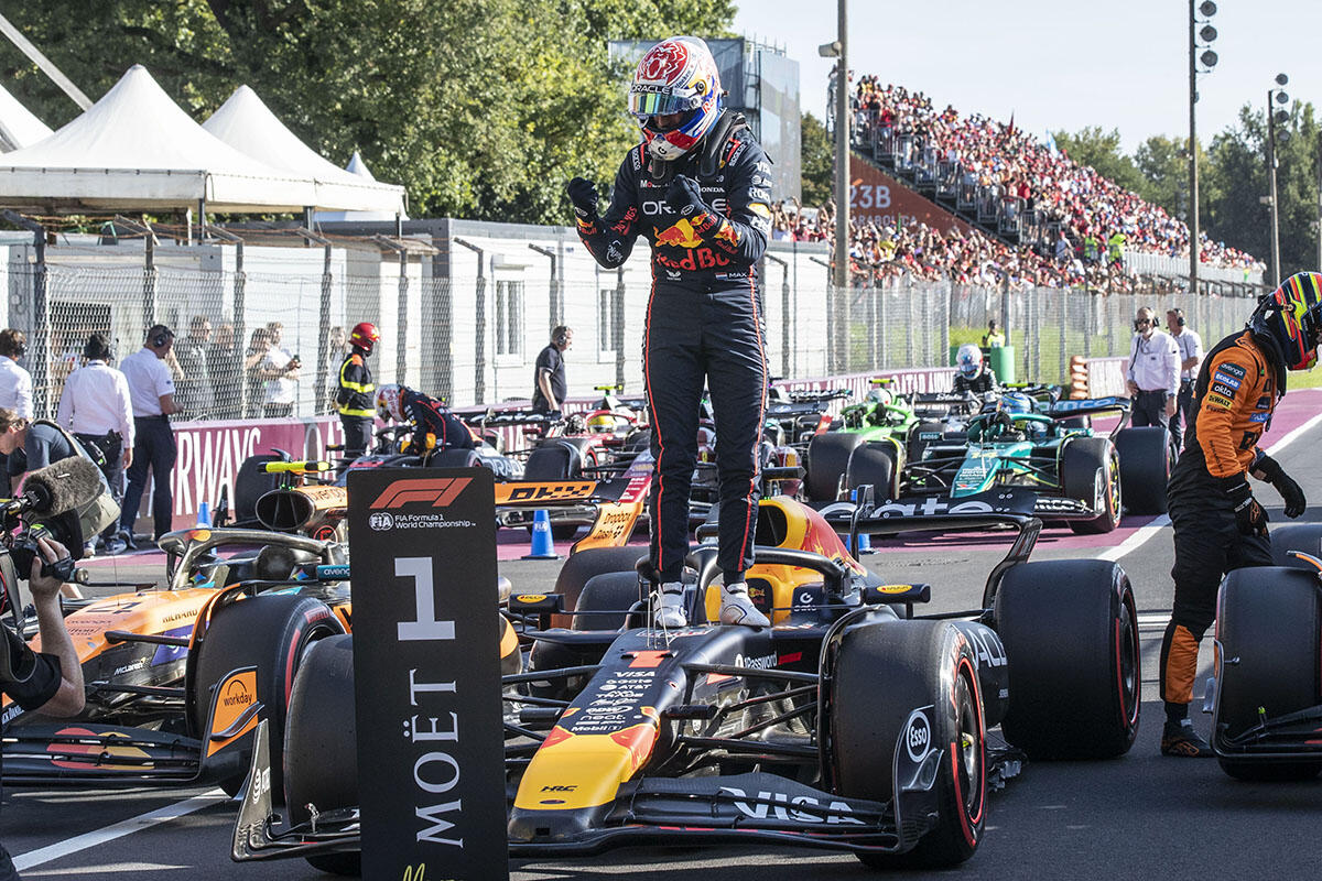 Verstappen festeggia a Monza