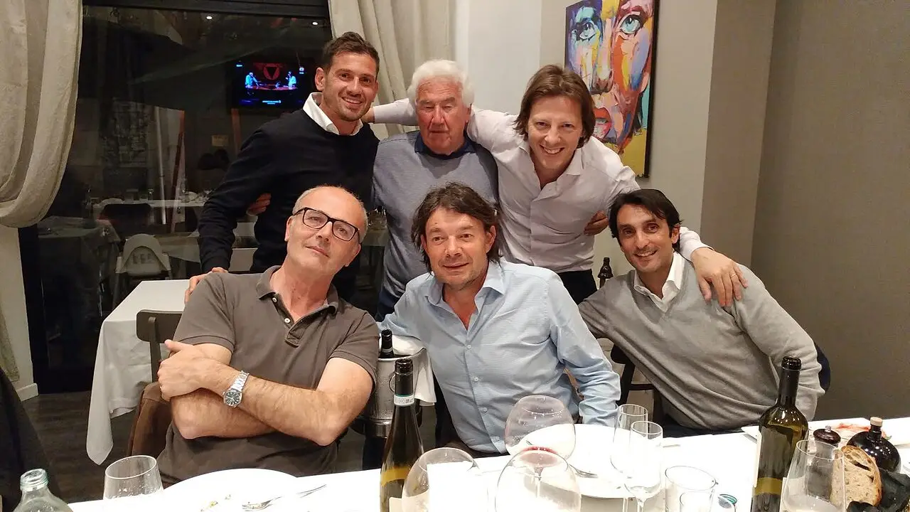 Colombo con Antonelli, Mazzo, Scotti, Iacopino e Matteo Sala