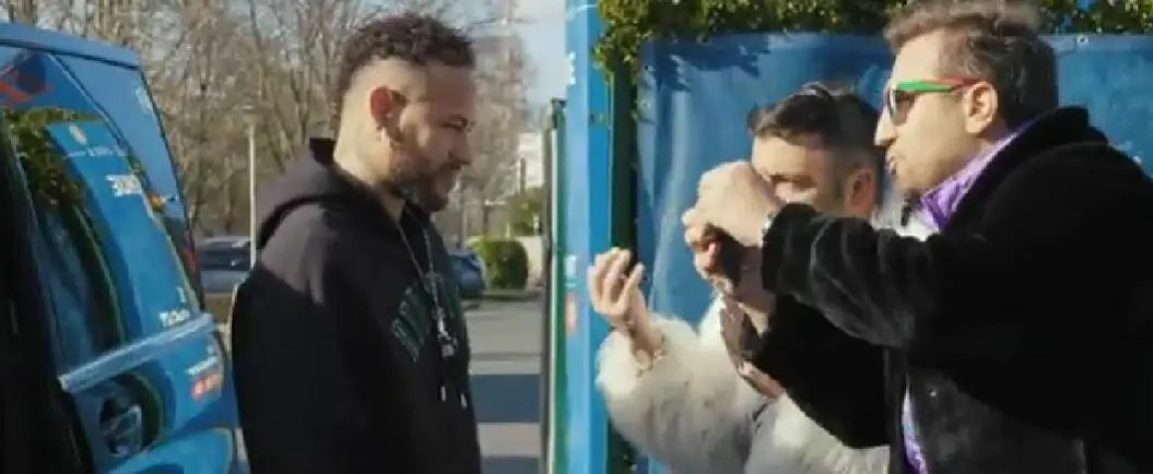 Neymar con Pio e Amedeo