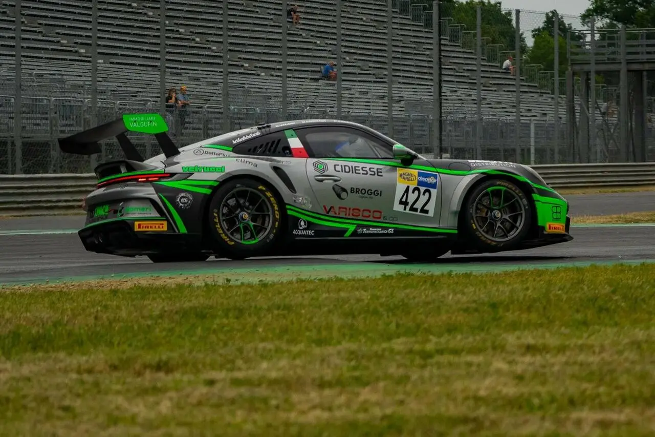 Paolo Calcagno in pista a Monza