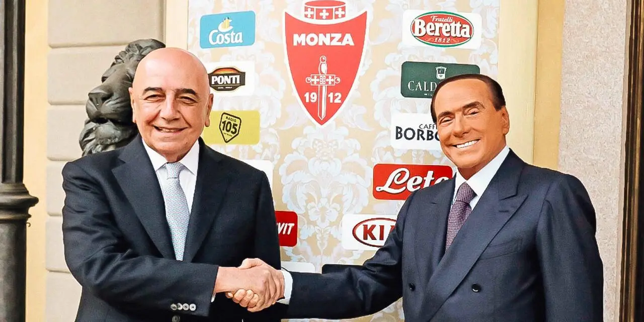 Adriano Galliani e Silvio Berlusconi