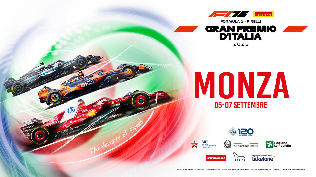 Il poster del GP d'Italia di F1