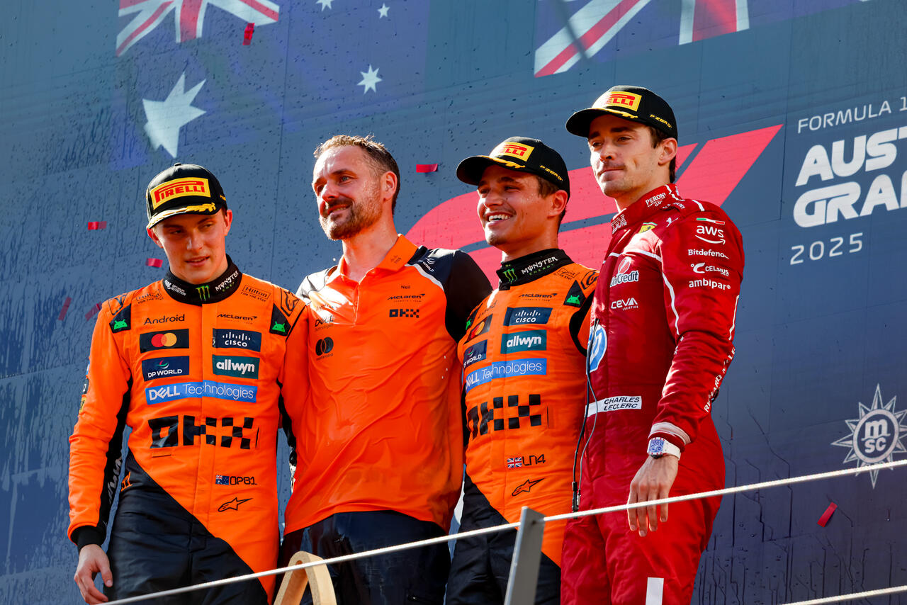 Il podio del GP d'Austria