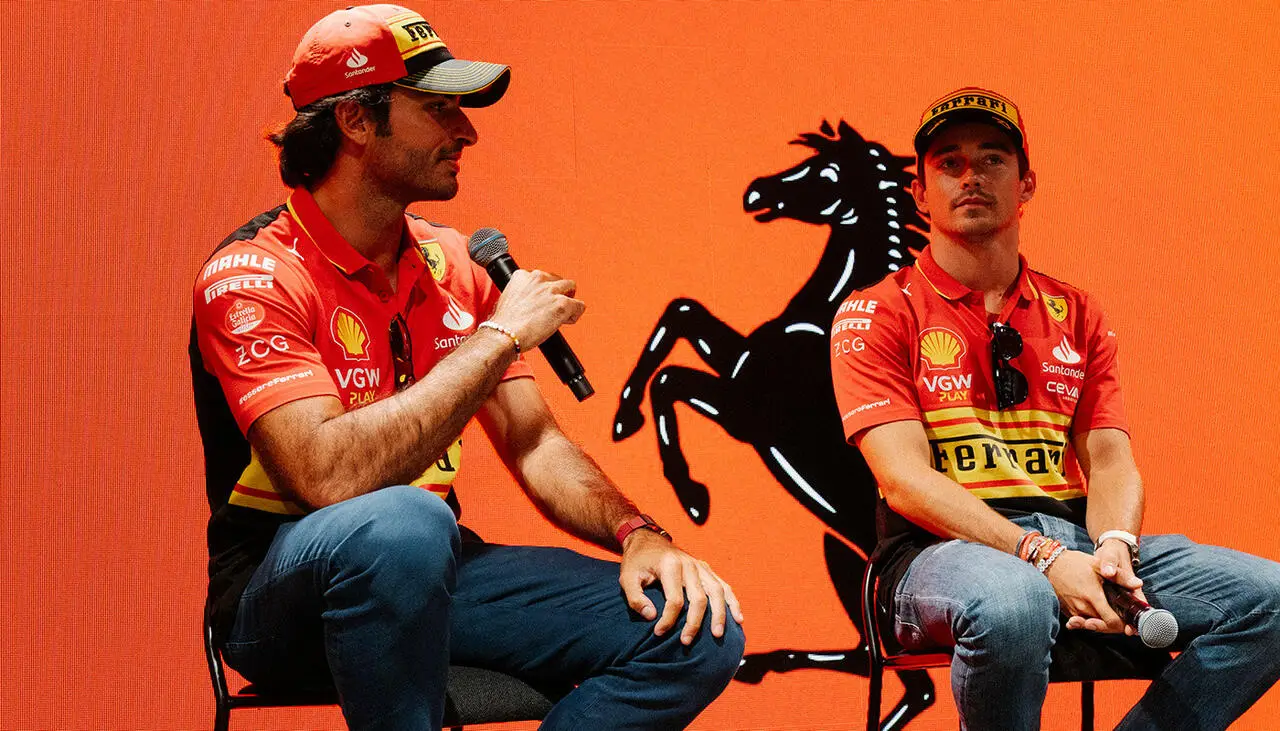 Charles Leclerc e Carlos Sainz