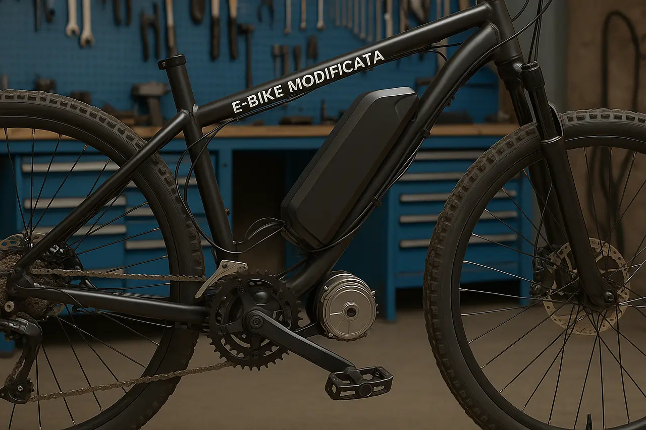 Un'ebike modificata