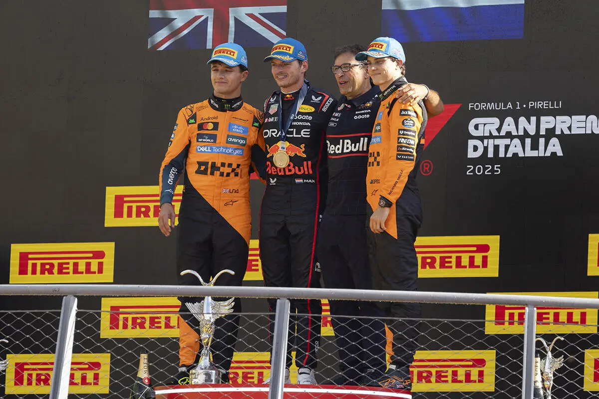 Il podio di Monza