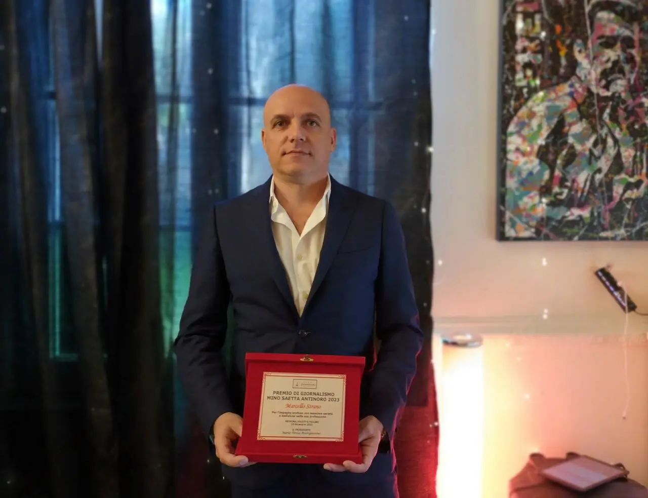 Nella foto il giornalista Marcello Strano