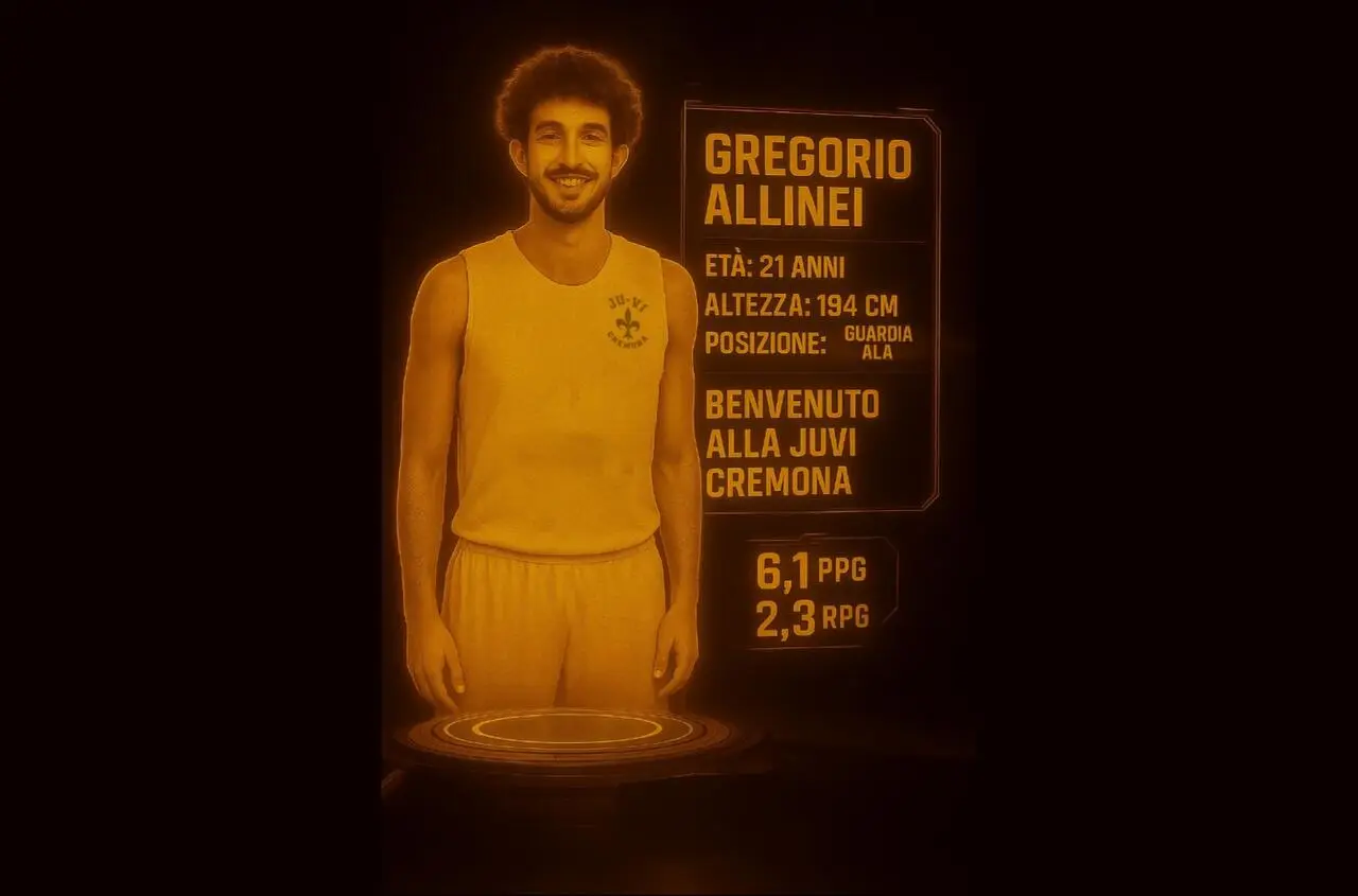 Gregorio Allinei è un nuovo giocatore della Ferraroni JuVi Cremona