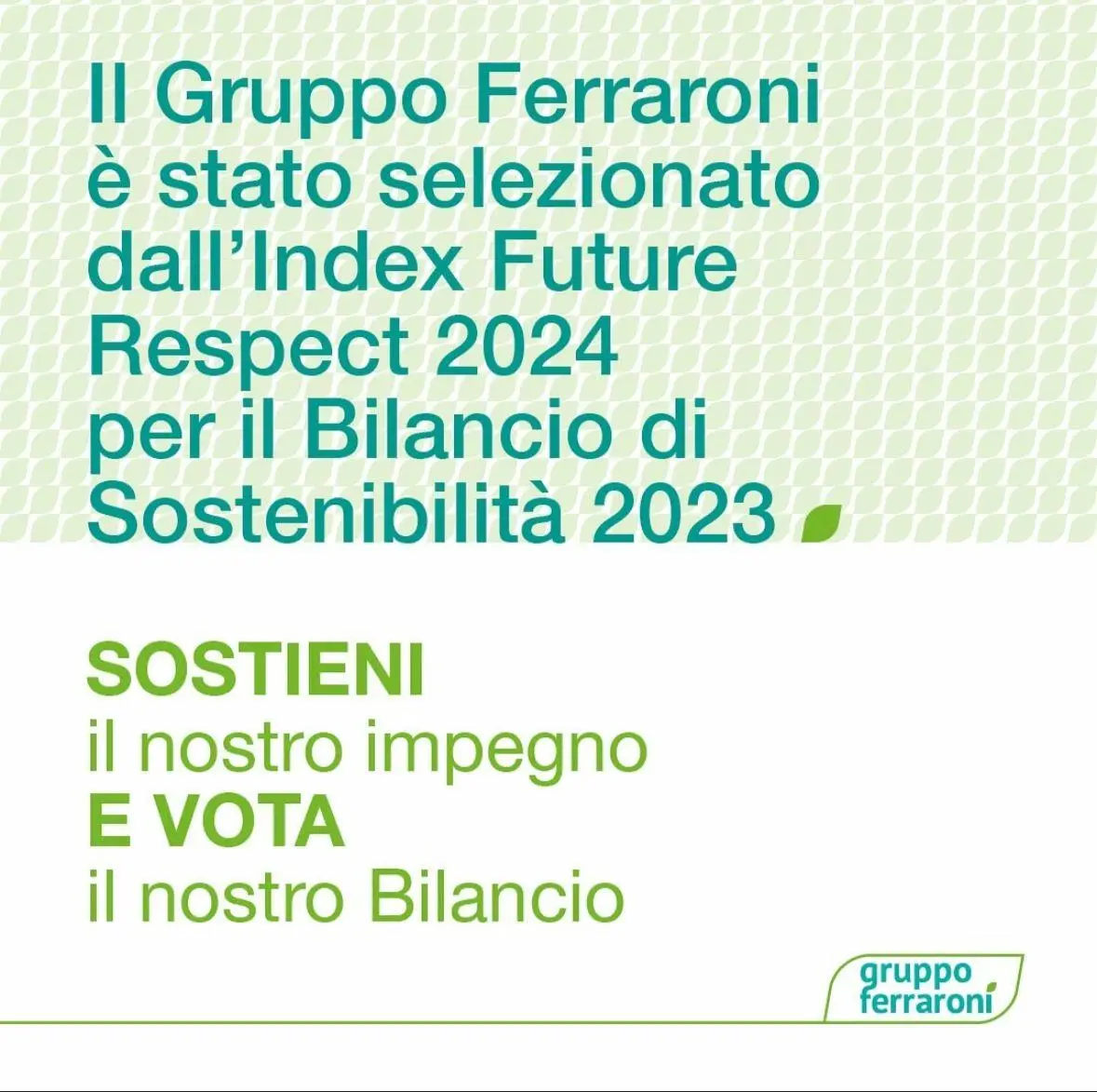 Ferraroni S.p.A. tra i Top Sustainability Performers 2023