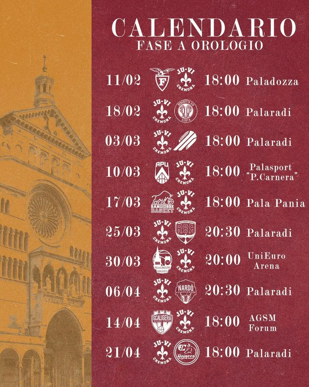 Il Calendario della fase a orologio!