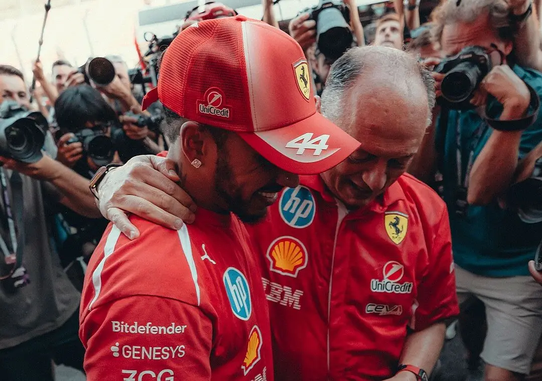Fred Vasseur e Lewis Hamilton, Ferrari