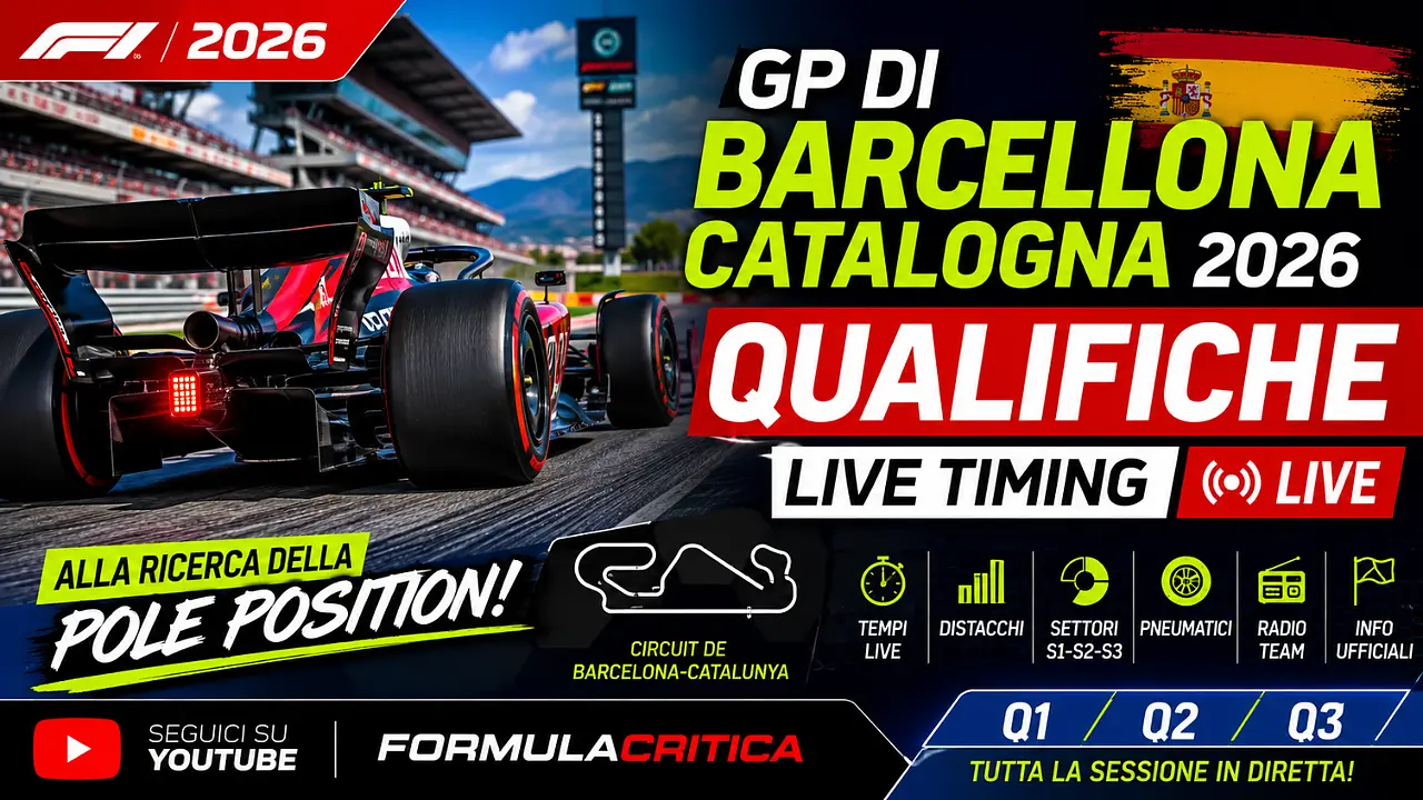 Qualifiche live GP Barcellona