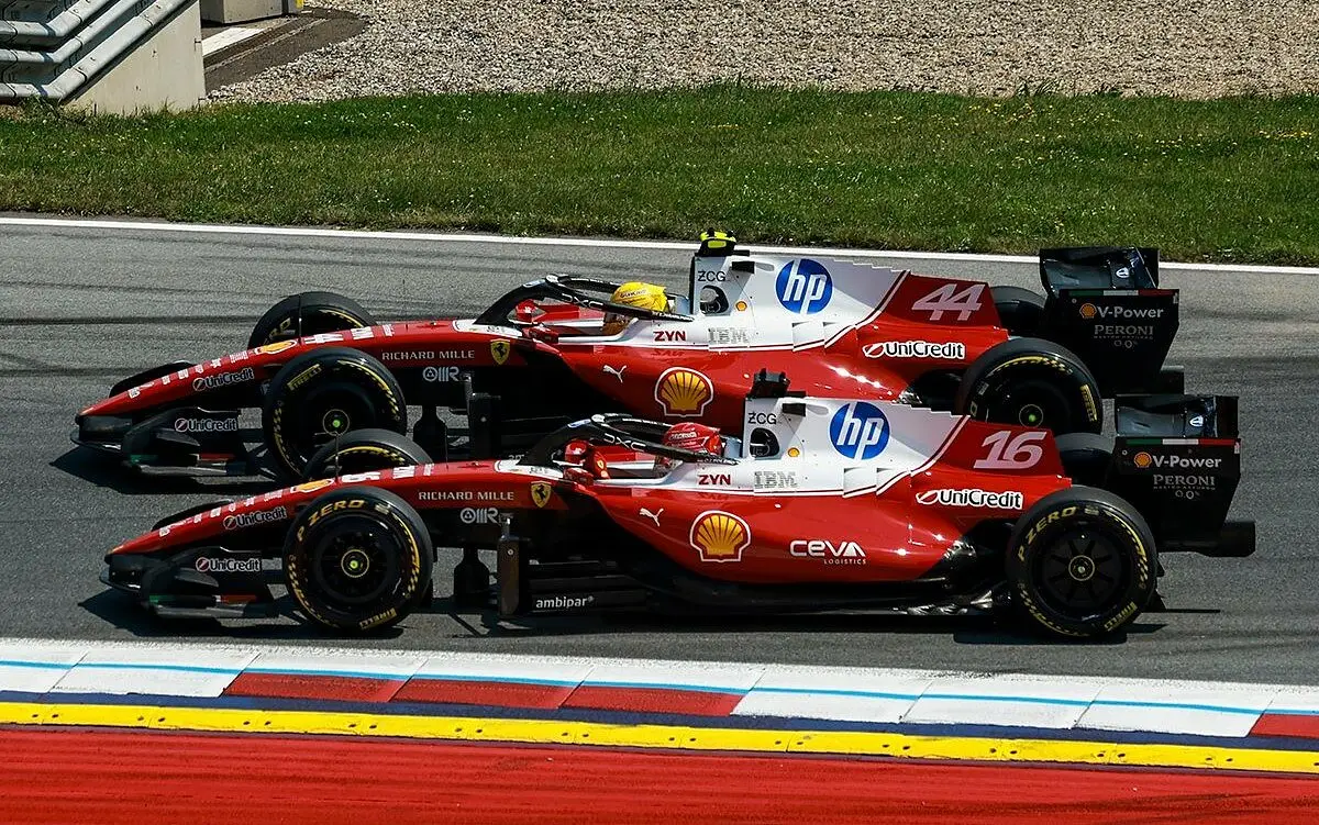 Charles Leclerc e Lewis Hamilton, Ferrari