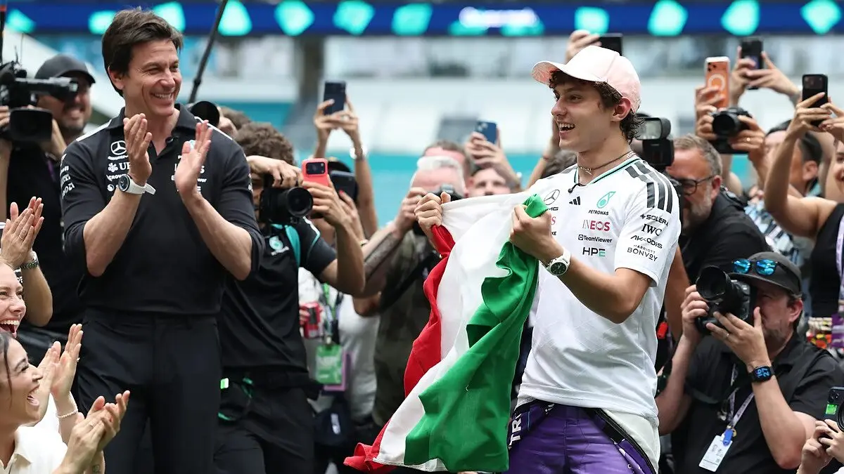 F1 Mercedes Toto Wolff Kimi Antonelli