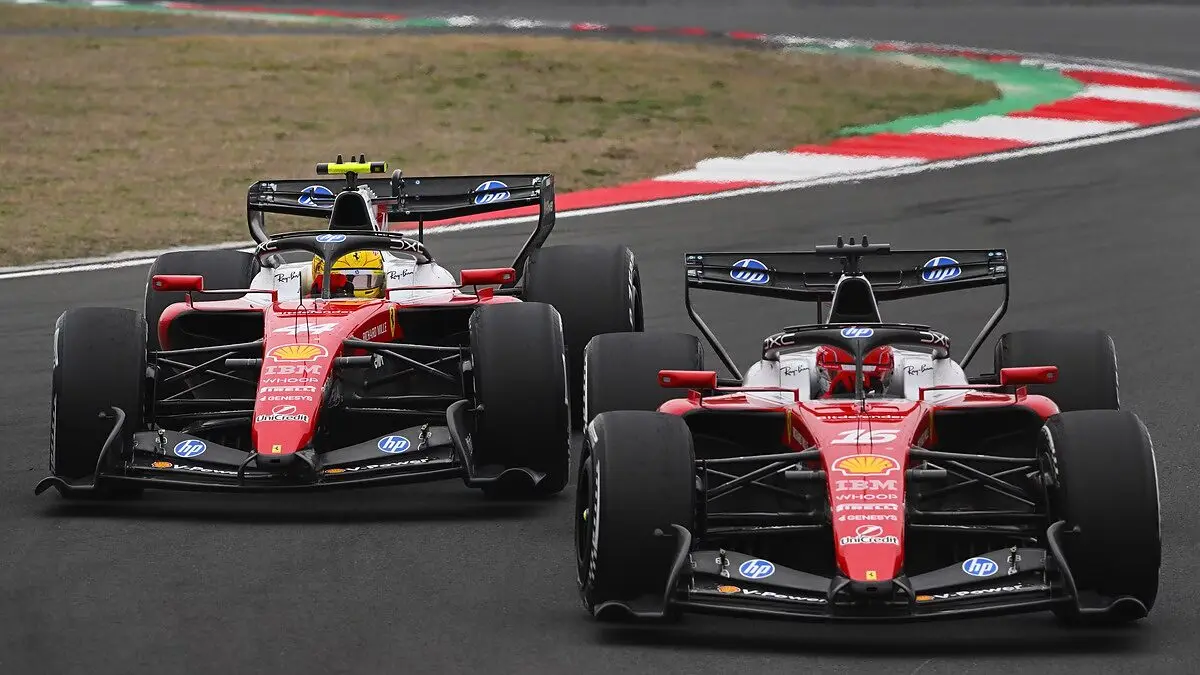 F1 Ferrari Charles Leclerc Lewis Hamilton