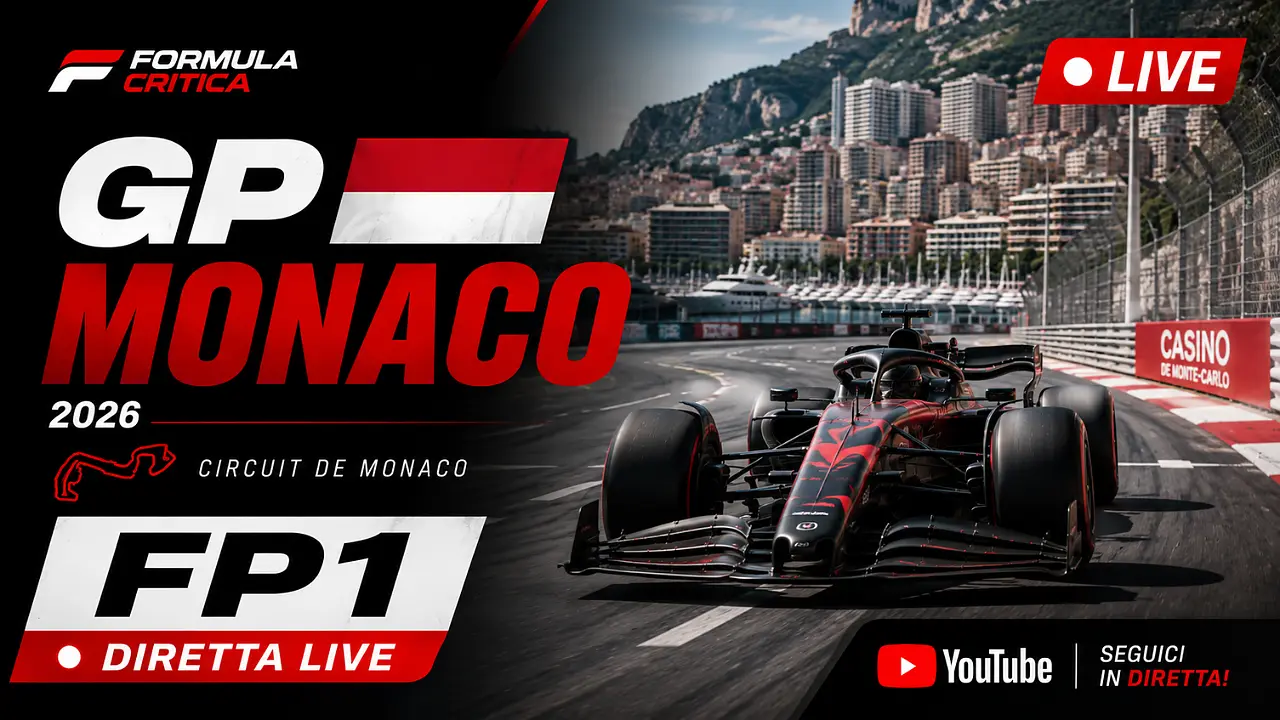 GP Monaco 2026 – Segui le FP1 in diretta con FormulaCritica