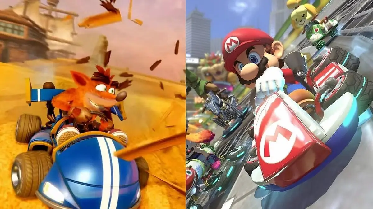 F1 Mario Kart Crash Team Racing