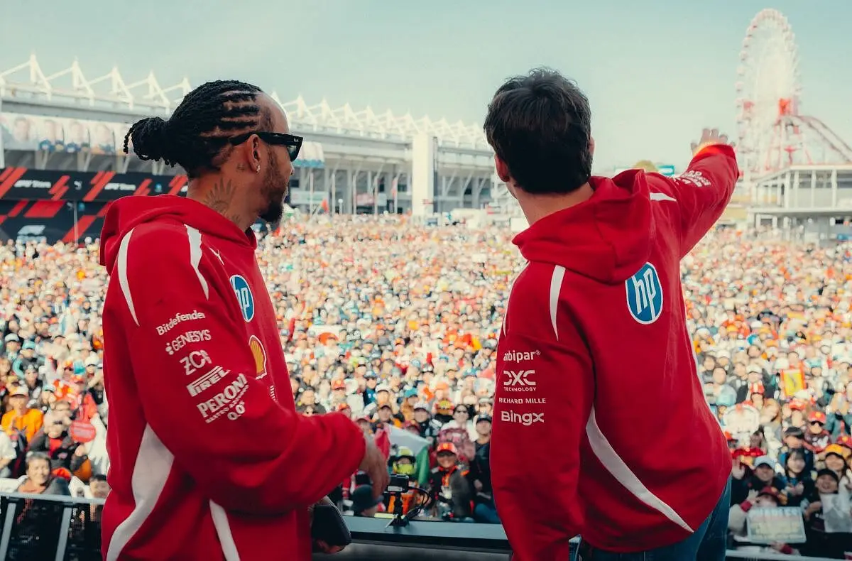 Hamilton Leclerc Ferrari