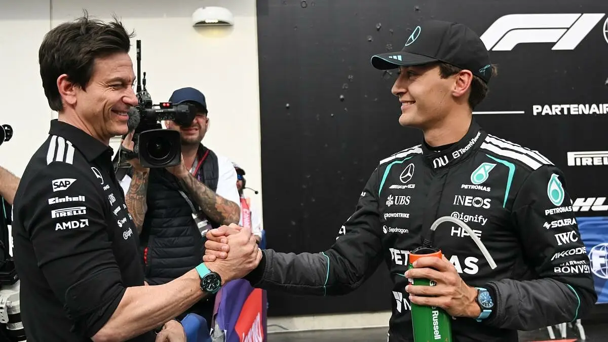 F1 Mercedes Toto Wolff Russell