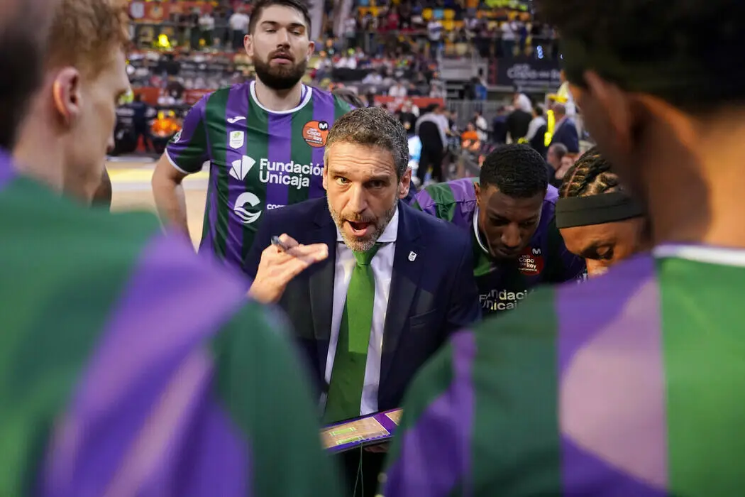 Ibon Navarro durante la semifinale vinta contro Tenerife
