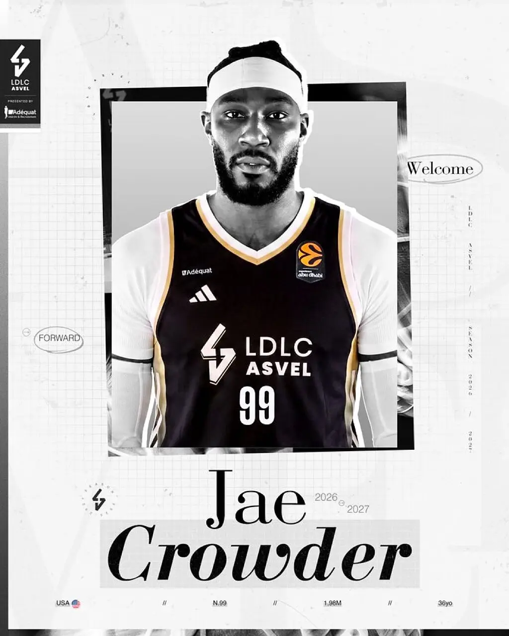 Jae Crowder all’ASVEL