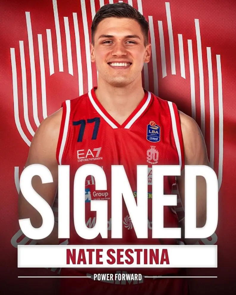 All’EA7 Olimpia Milano arriva Nate Sestina