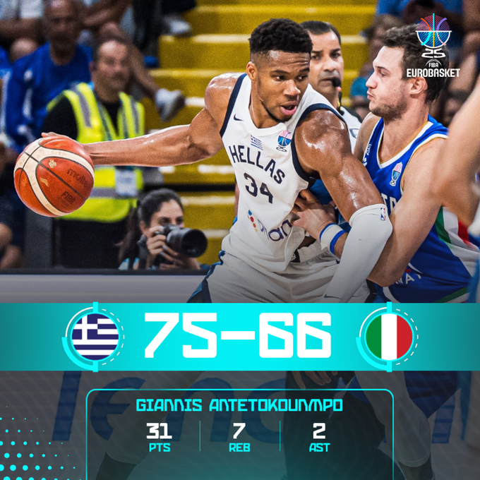 Grecia Italia - EuroBasket 2025