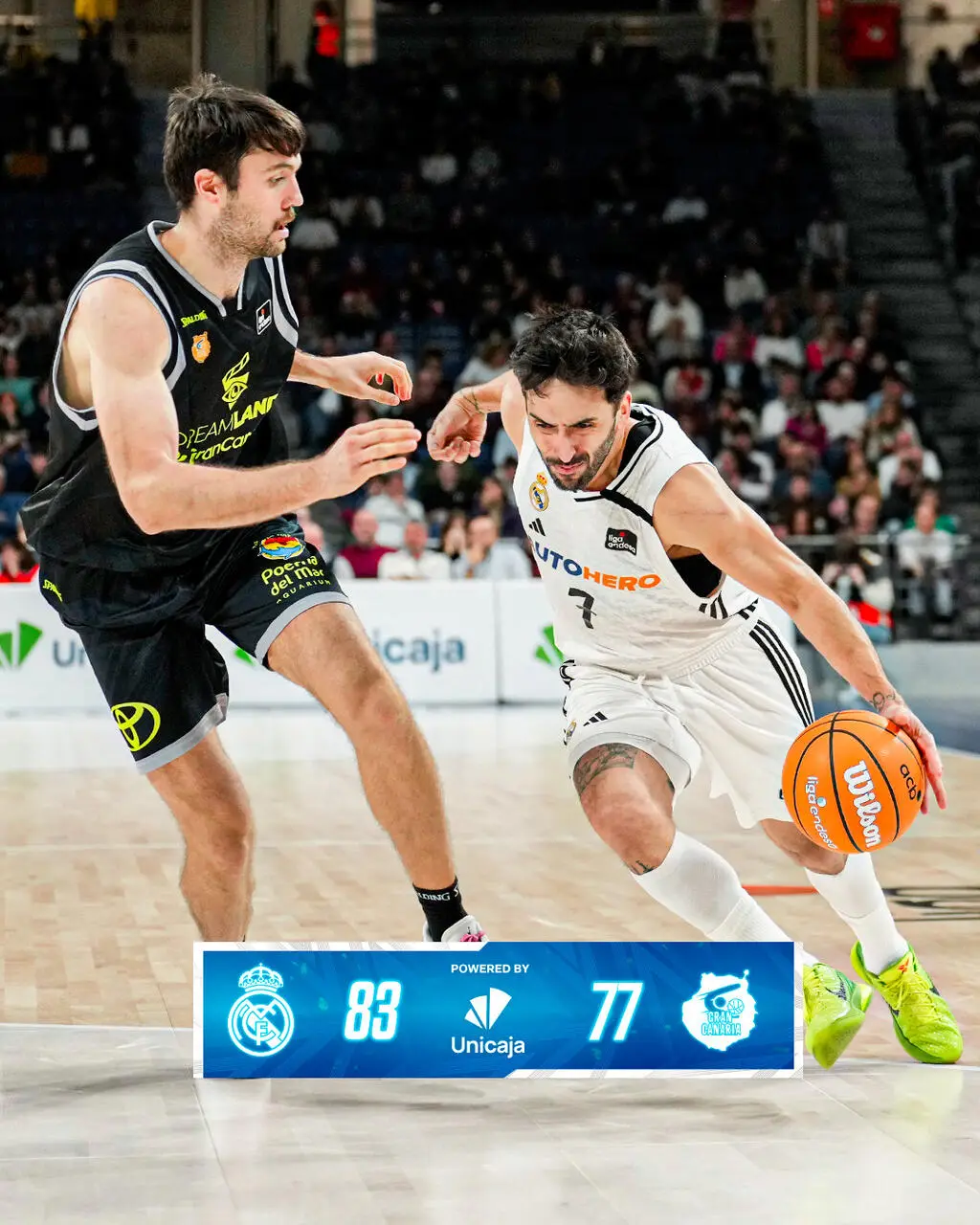 Facundo Campazzo batte il proprio uomo