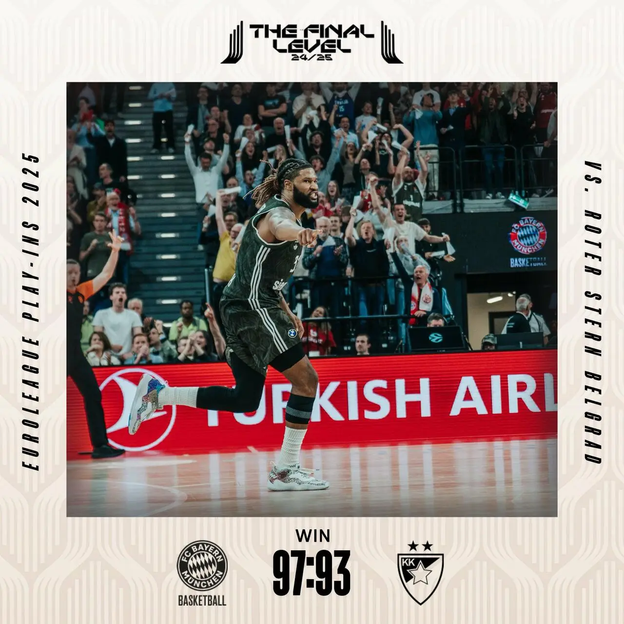 Booker festeggia contro la Stella Rossa