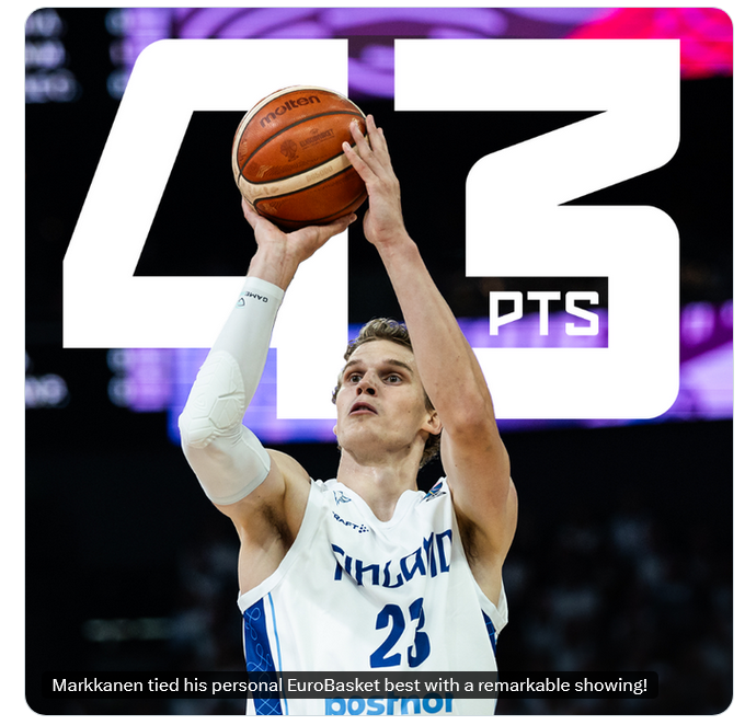 Lauri Markkanen al tiro