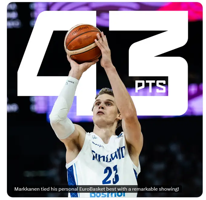 Lauri Markkanen al tiro