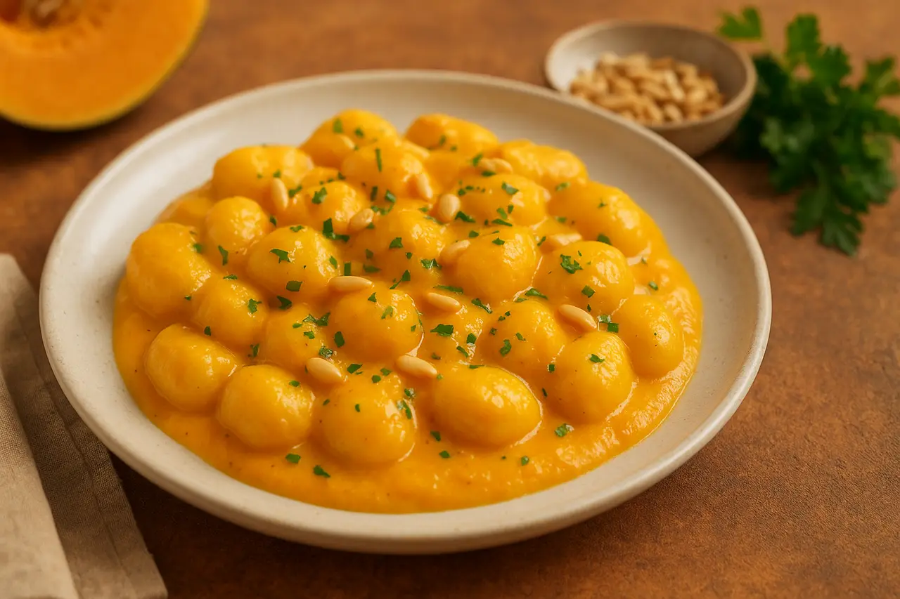 gnocchi con la zucca gialla