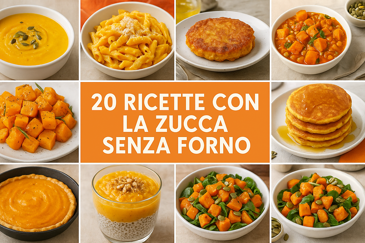 20 ricette con la zucca senza forno: idee dolci e salate