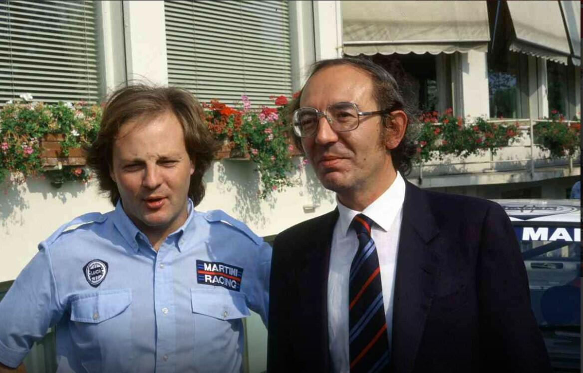 L'ing. Lombardi insieme a Biasion a metà anni '80