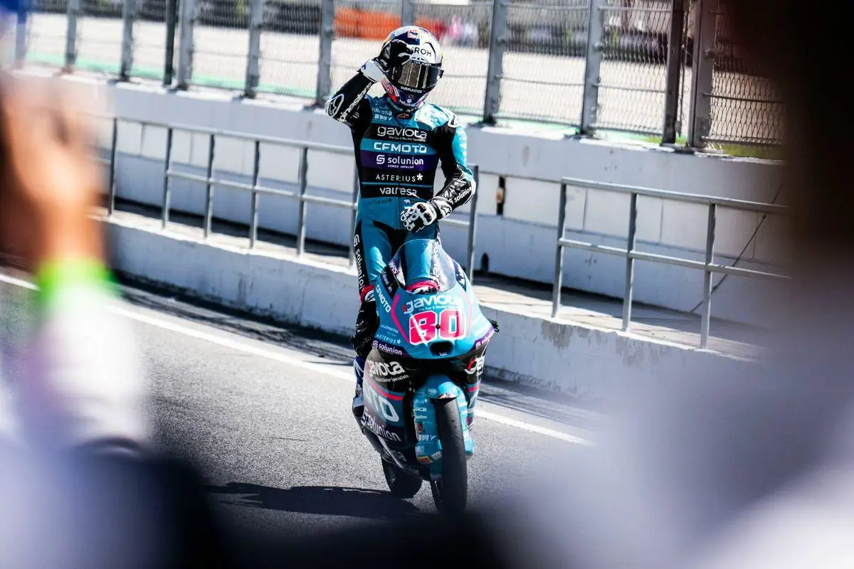 David Alonso, leader della Moto3 | Credits: Aspar Team (via X)