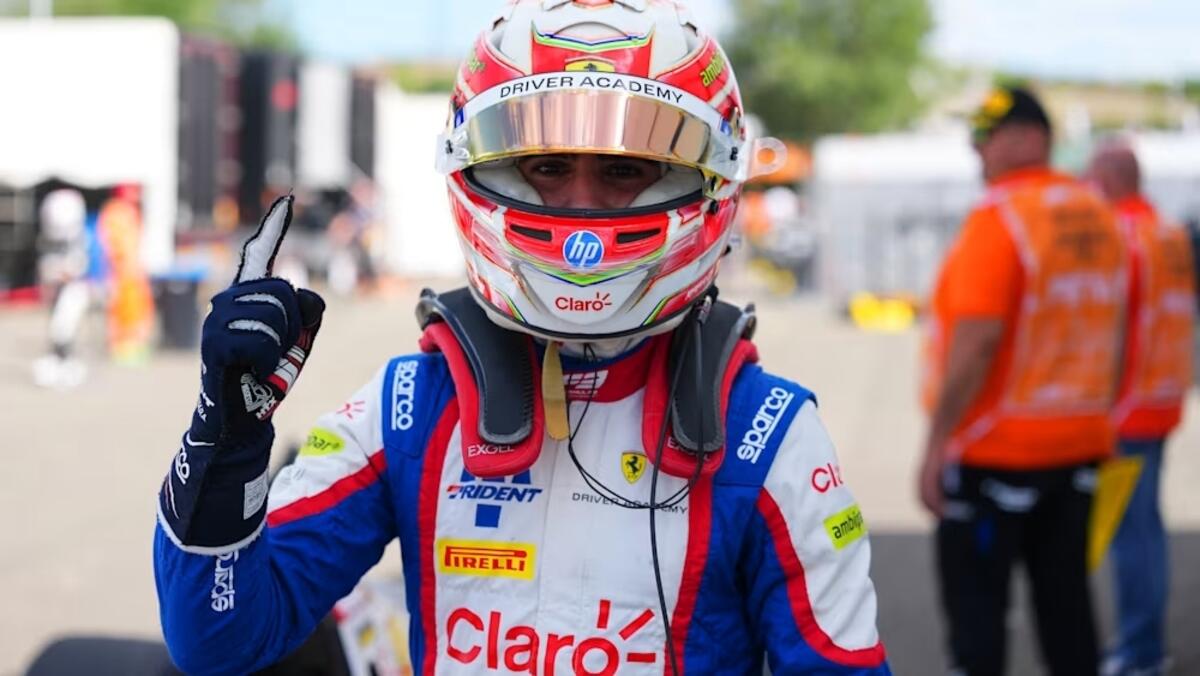 Camara vincitore Feature Race F3 Hungaroring e campione F3