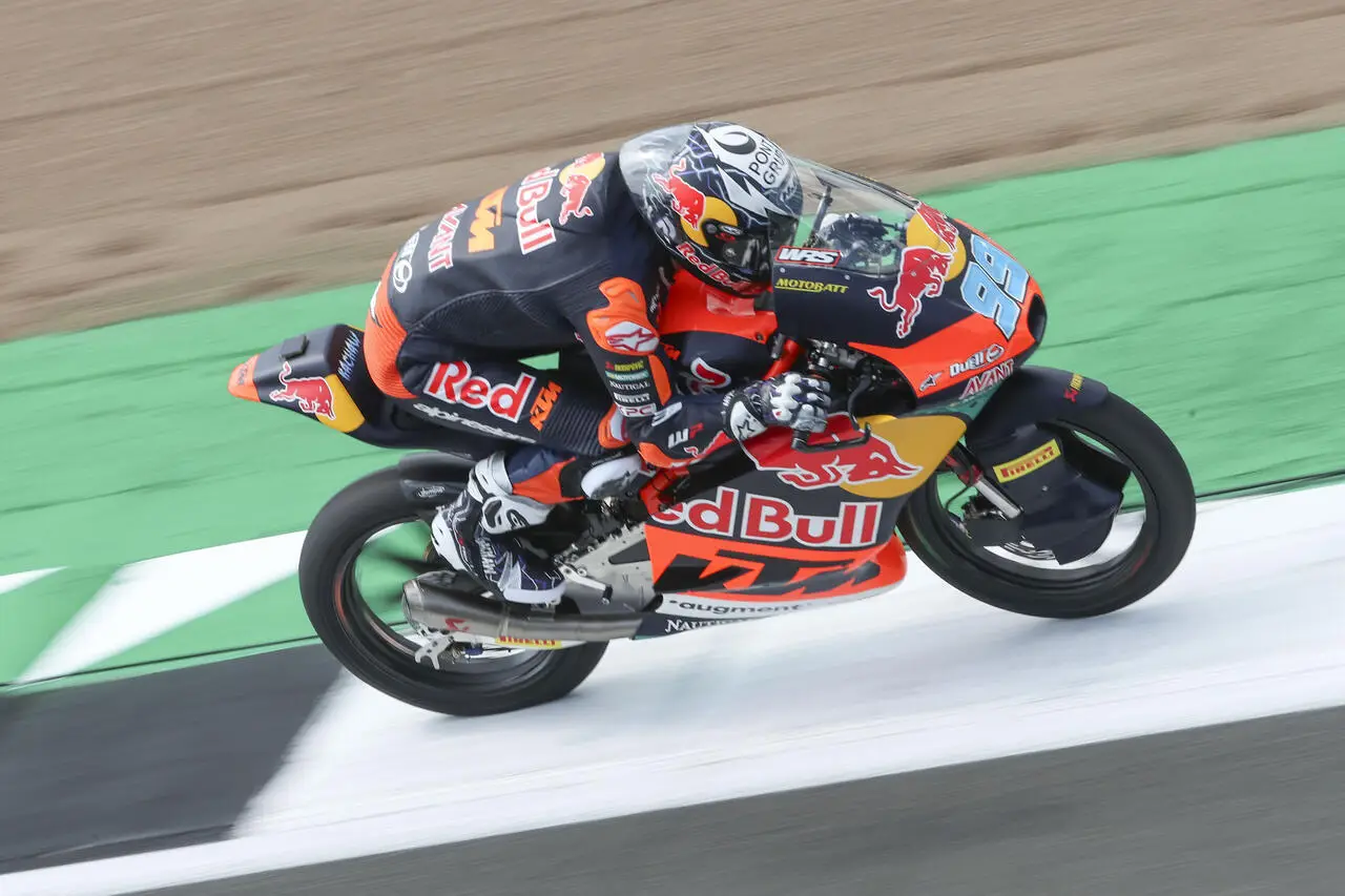 Jose Antonio Rueda, poleman della Moto3 a Silverstone