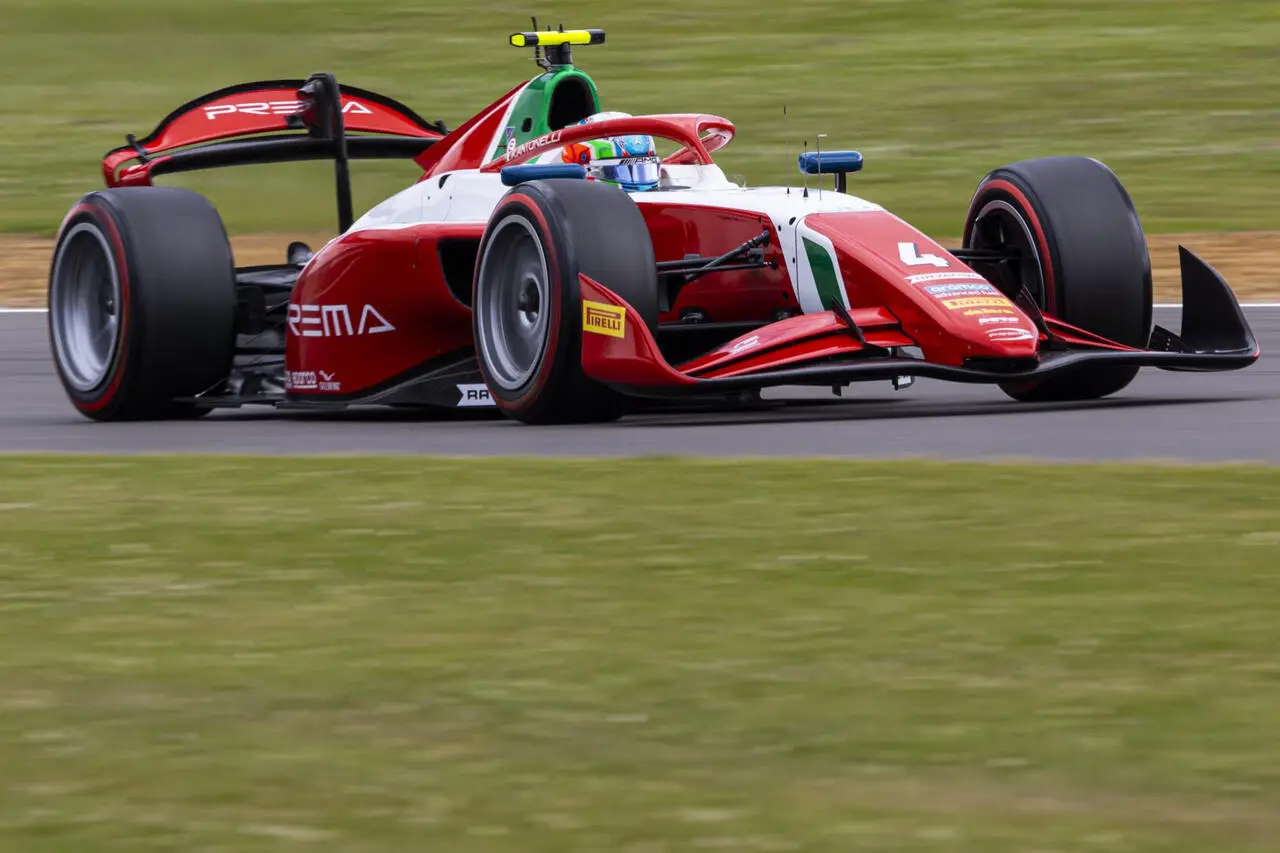 Andrea Kimi Antonelli, vincitore della Sprint Race di F2 a Silverstone. © Prema Racing