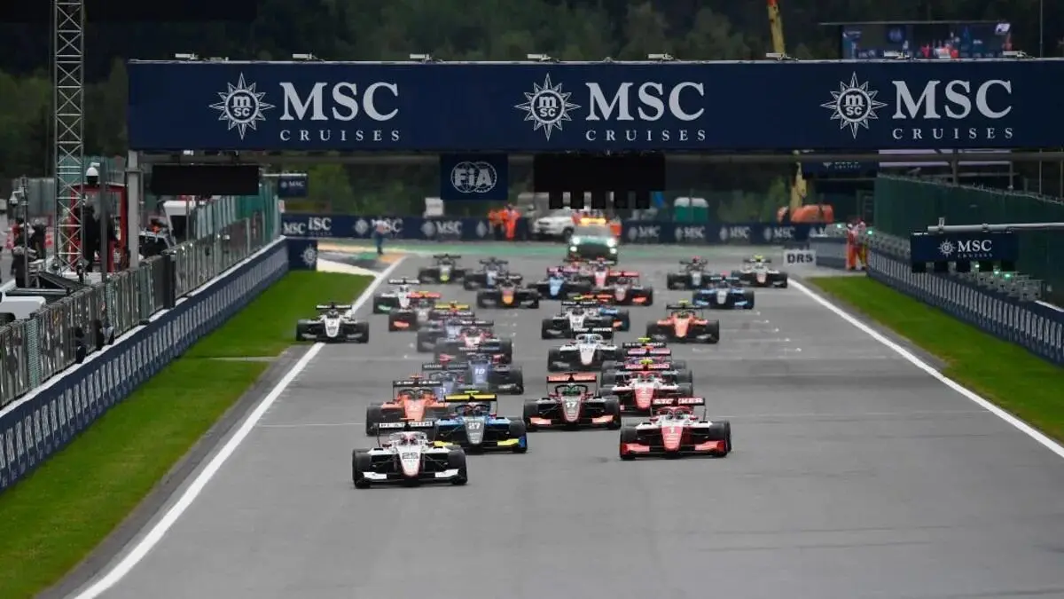 FIA Formula 3 Race Start 2023 Spa-Francorchamps