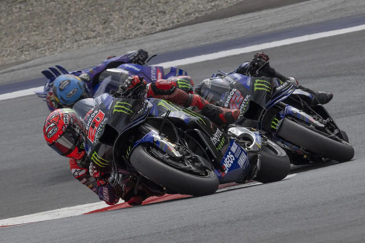 Fabio Quartararo e Álex Rins in azione a Spielberg