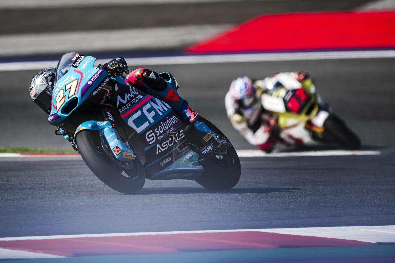 Daniel Holgado, rookie alla prima pole position in Moto2