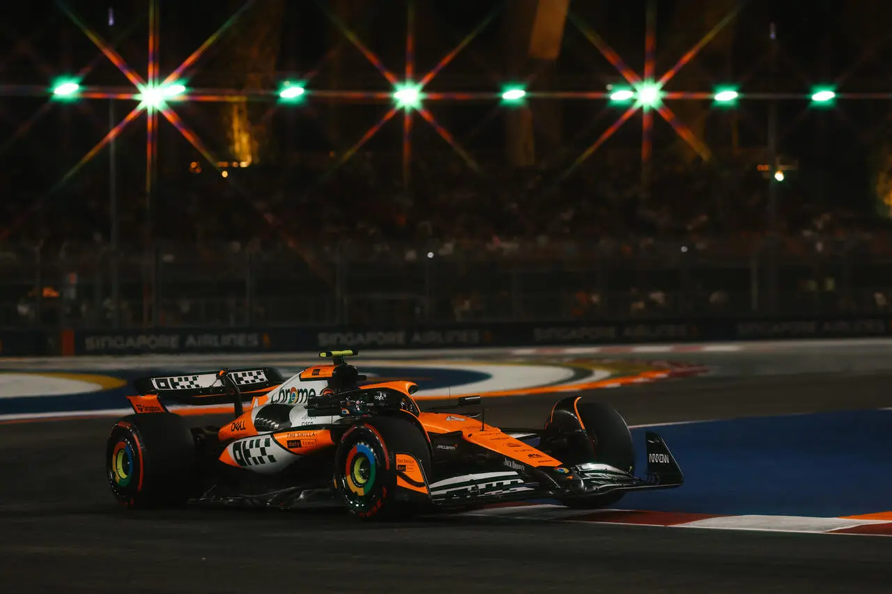 Lando Norris, dominatore della FP2 a Singapore
